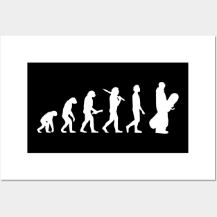 Funny Snowboarding Evolution Gift For Snowboarders Posters and Art